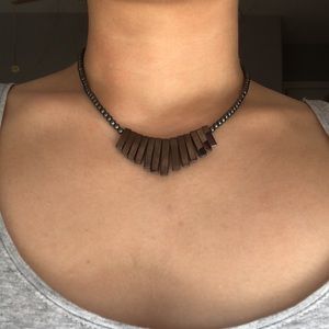 Oxidized Silver Necklace